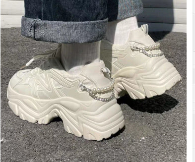 Andrea – Ultra-thin Vegan Leather Elevator Sneakers