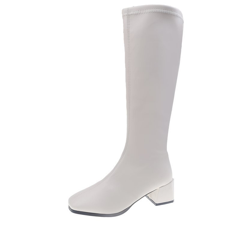 Christina – Sleek High Heel Vegan Knight Boots