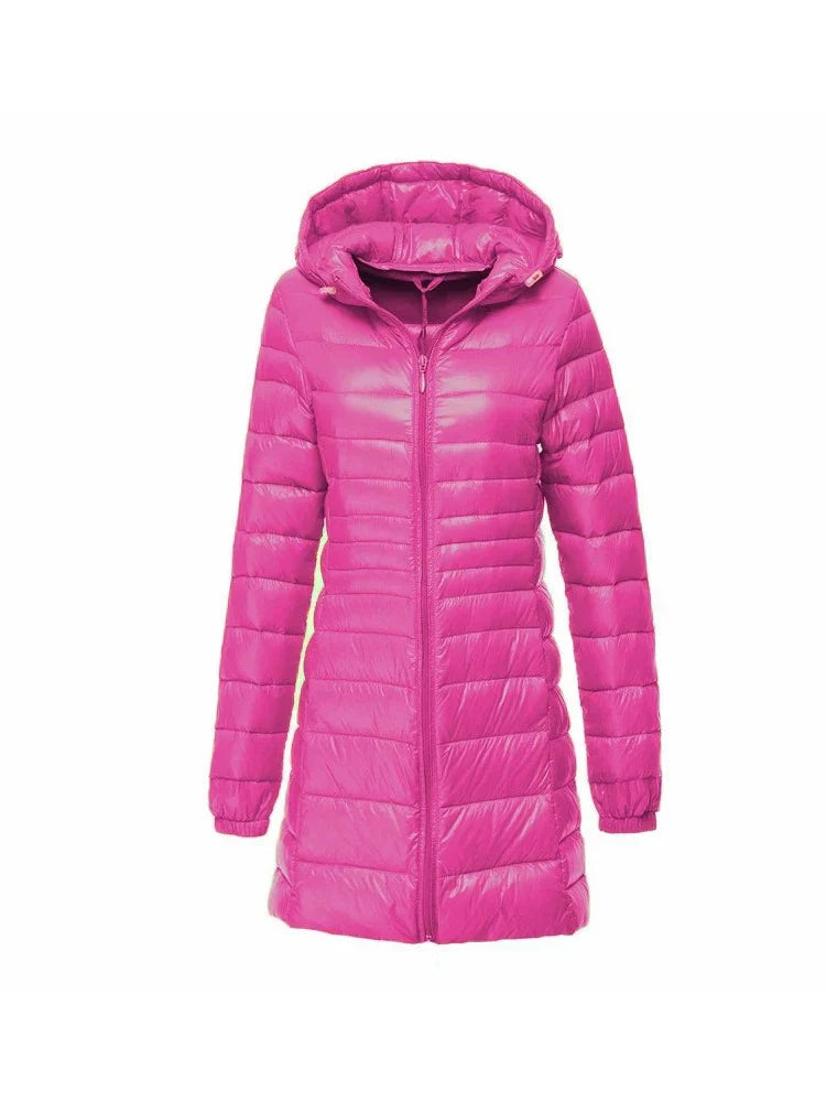 Sandra – Long Quilted Winter Coat for Women