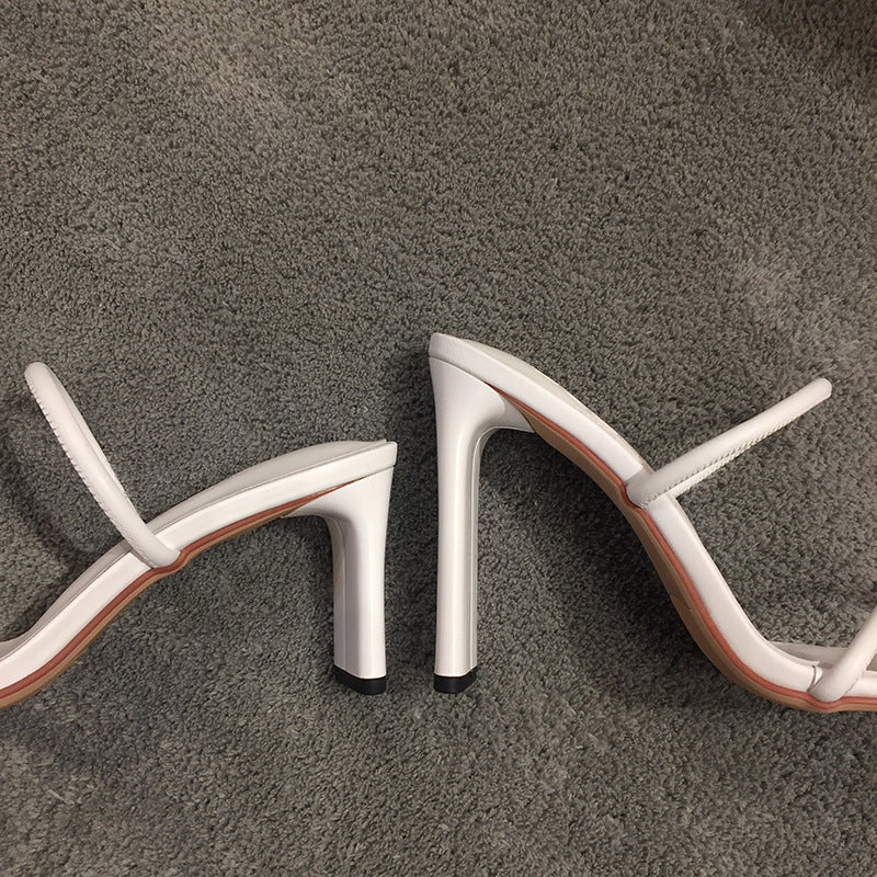 Katie – Super High Heel Sandals with Thick Heel
