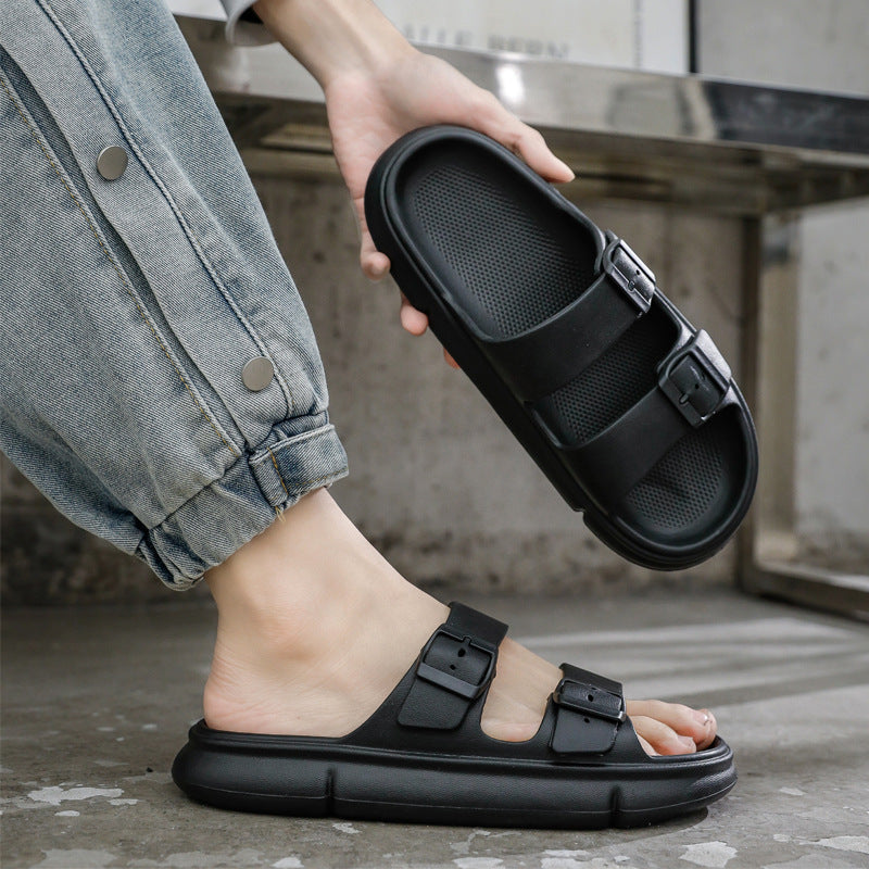 Max – Men's Fashion Solid Color Sandals with Thick Sole
