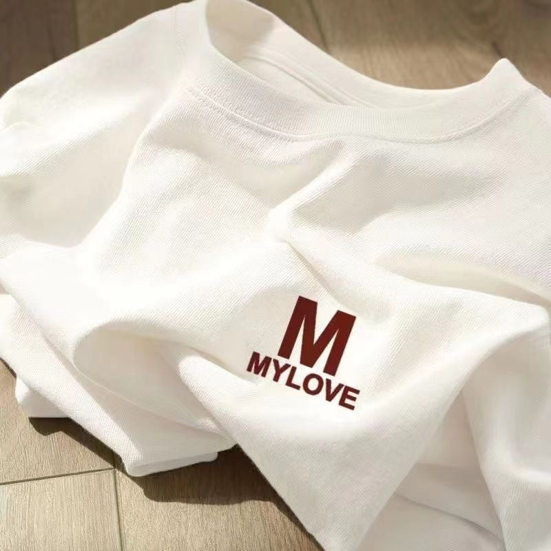Glenn – Loose Round Neck Pure Cotton Tops