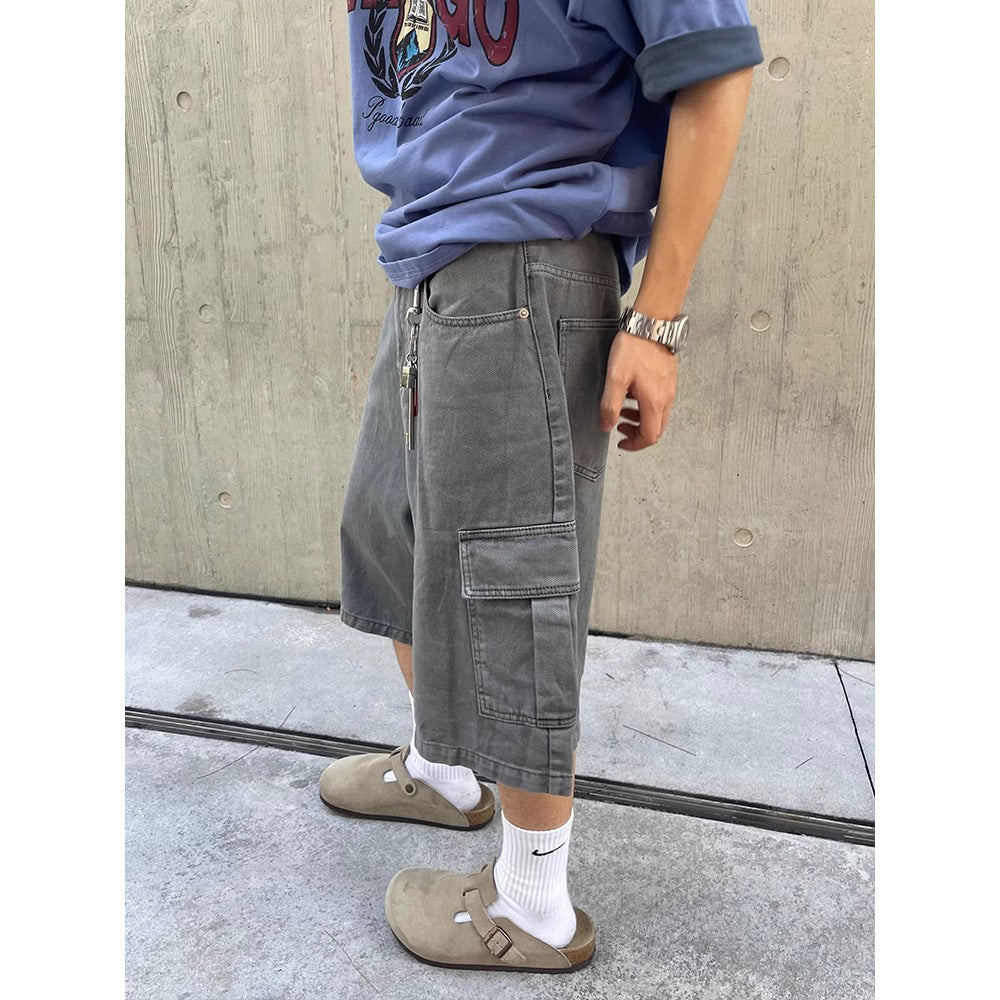 Sam – Retro Washed Denim Shorts
