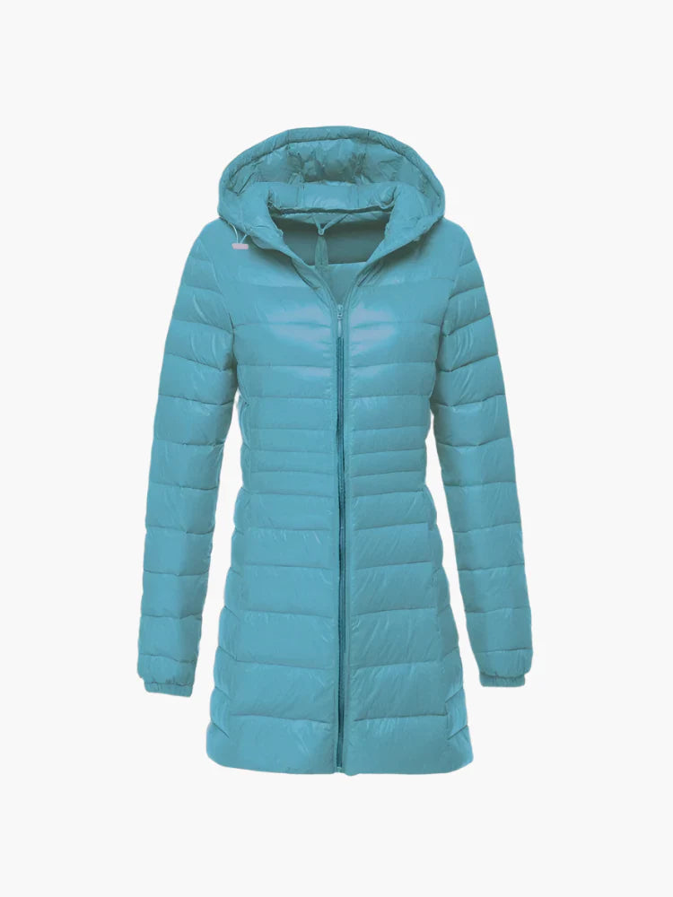 Sandra – Long Quilted Winter Coat for Women