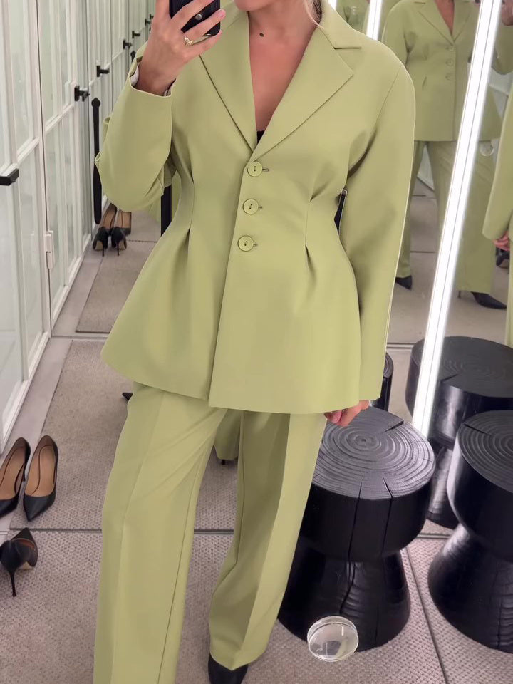 Zoe – Elegant High-Waisted Suit Set