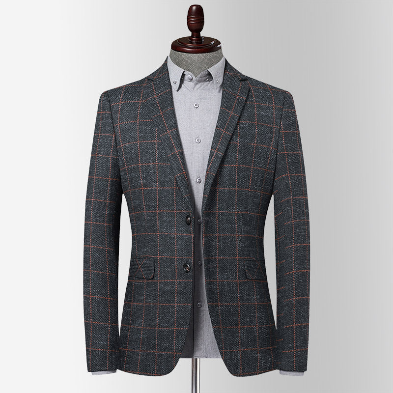Alan – Slim Fit Plaid Suit for Men