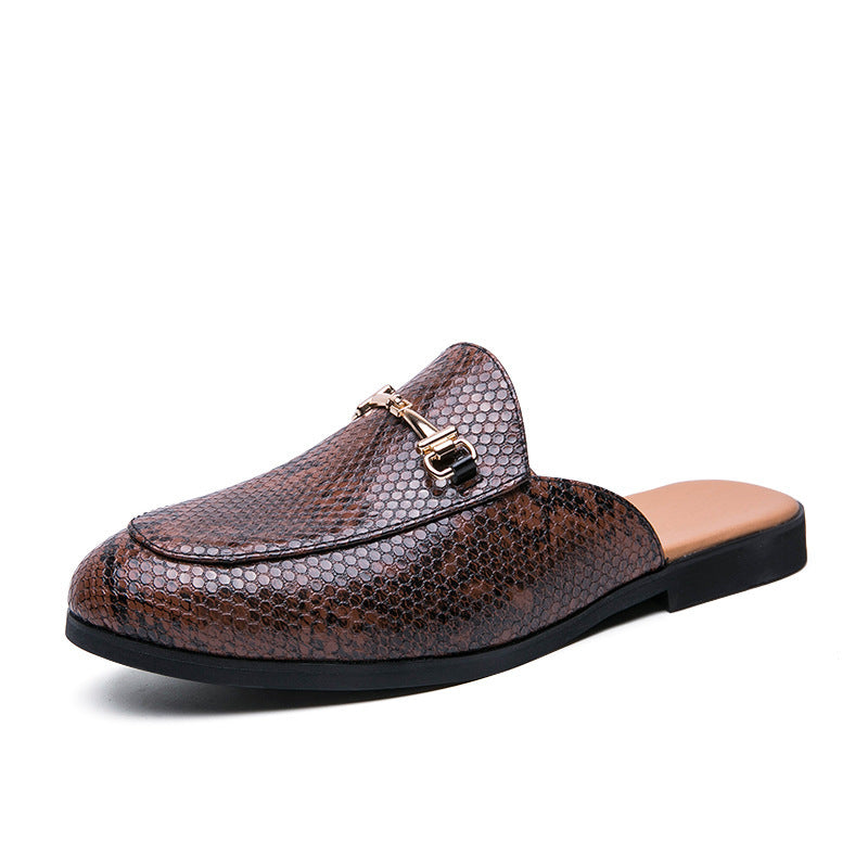 Frederick – Men's Vegan Leather Half Slippers