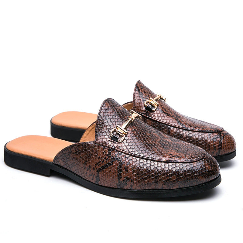 Frederick – Men's Vegan Leather Half Slippers