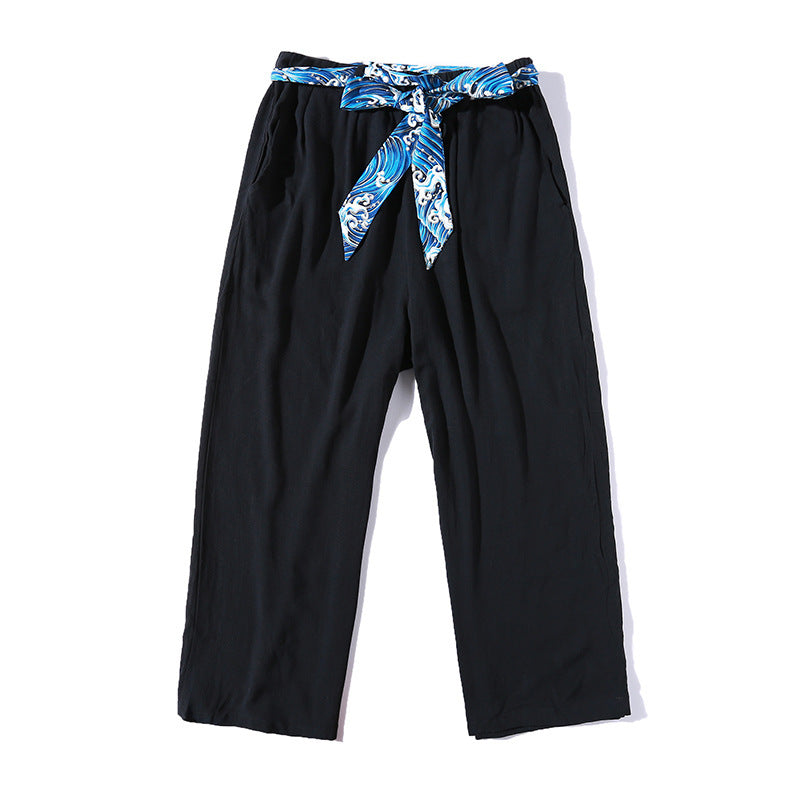 Ray – Men's Linen Wide Leg Pants