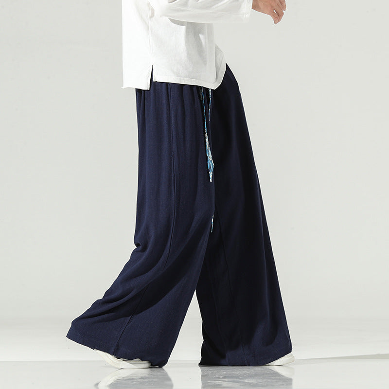 Ray – Men's Linen Wide Leg Pants
