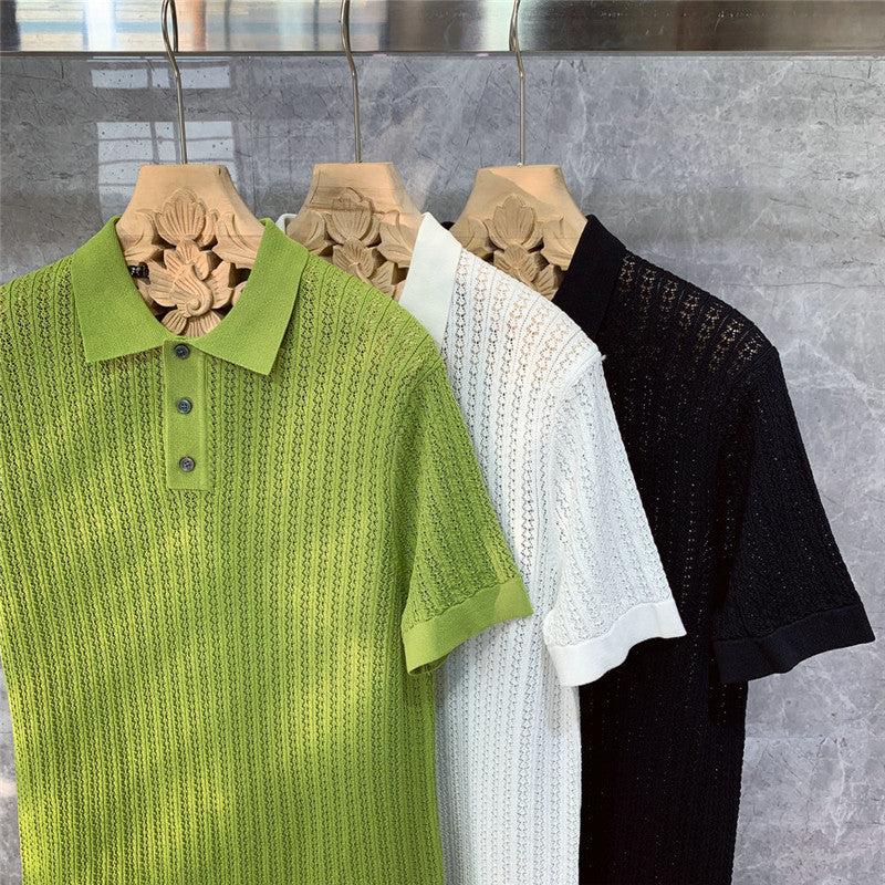 Geoff – High-end Knitted Short-sleeved Polo