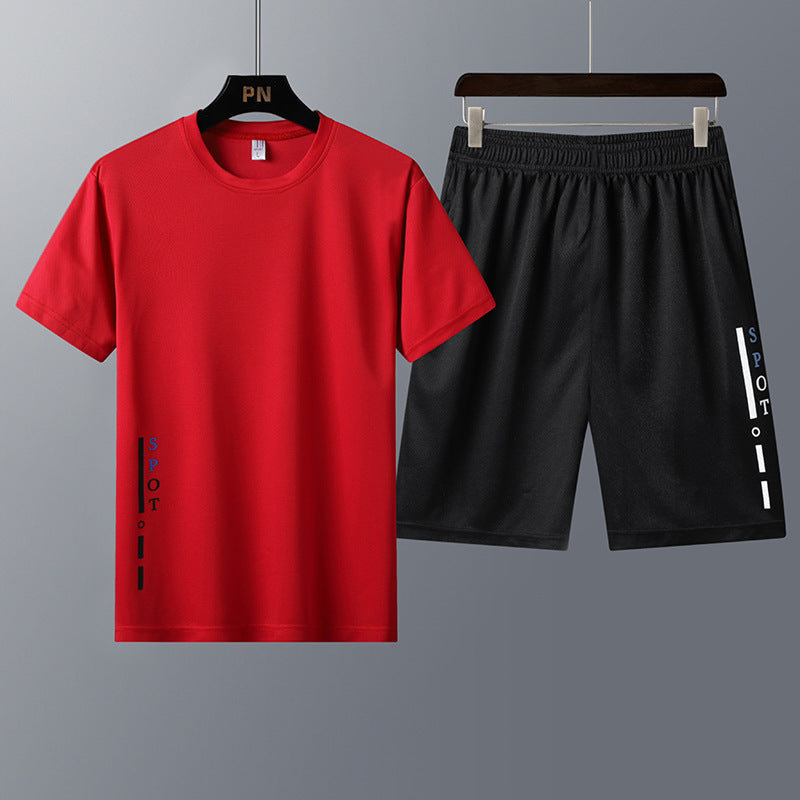 Ross – Men's Short-Sleeved T-Shirt Two-Piece Sportswear