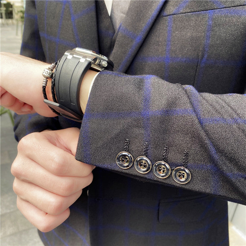 Colin – Men's Check Three-piece Suit