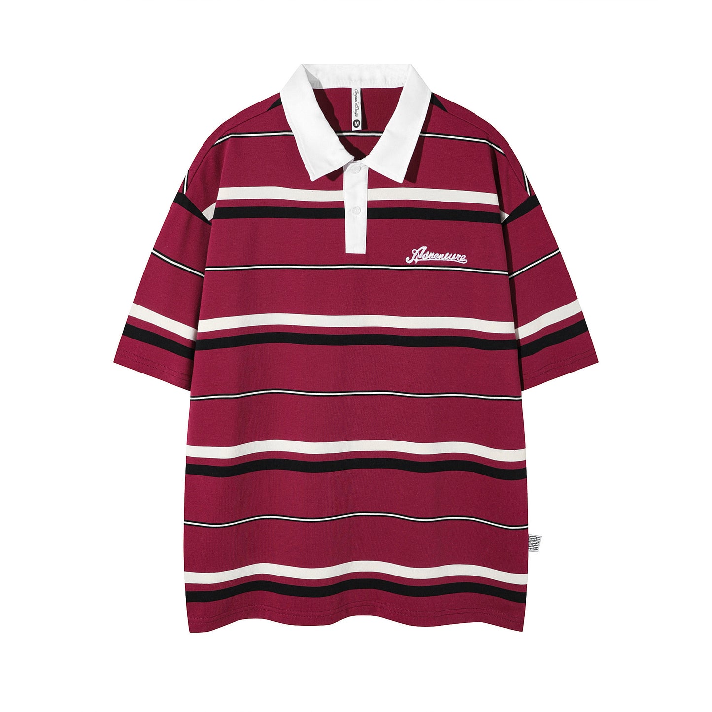 Roger – Retro Striped Polo Shirt