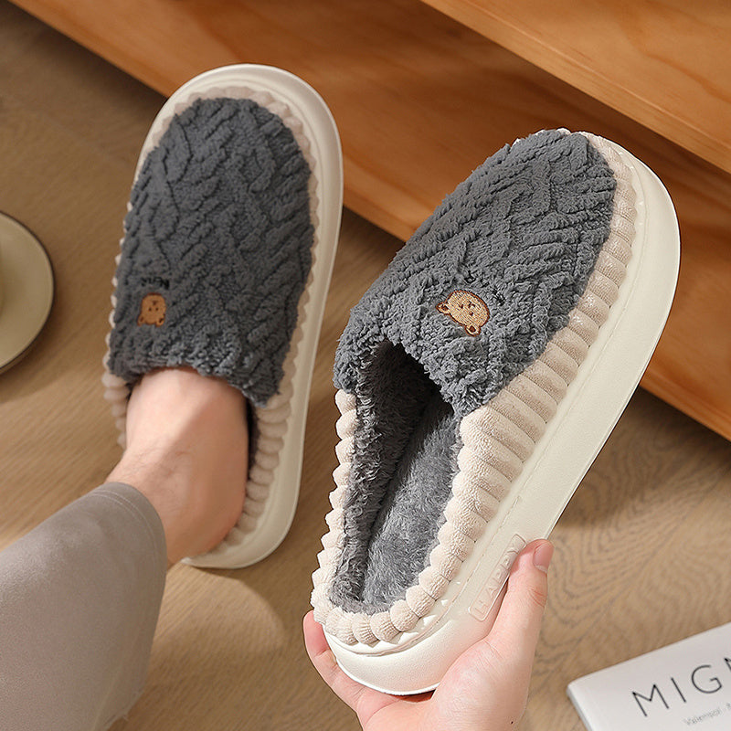 Carol – Cozy Bear Plush Slippers