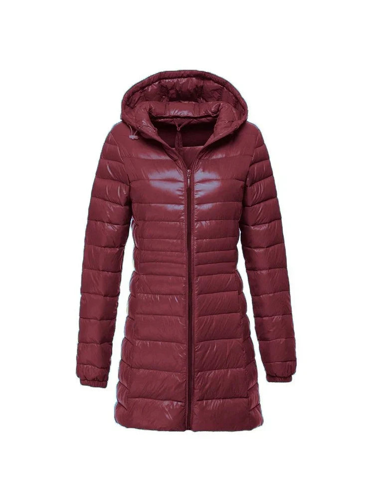 Sandra – Long Quilted Winter Coat for Women
