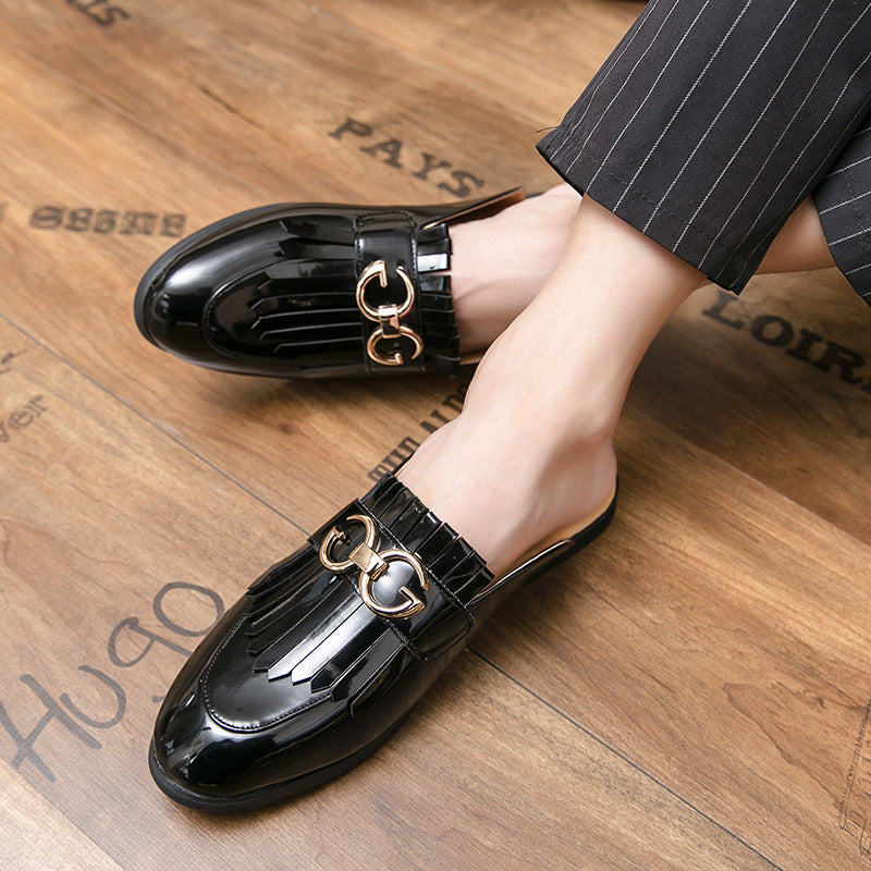 Bernard – British Style Round Toe Vegan Leather Sandals