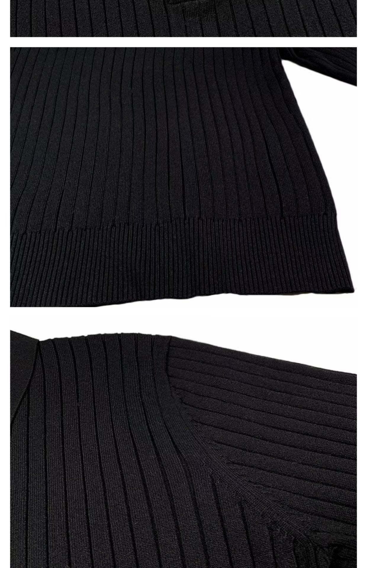 Steven – Men's Long Sleeve Knitted Polo Sweater