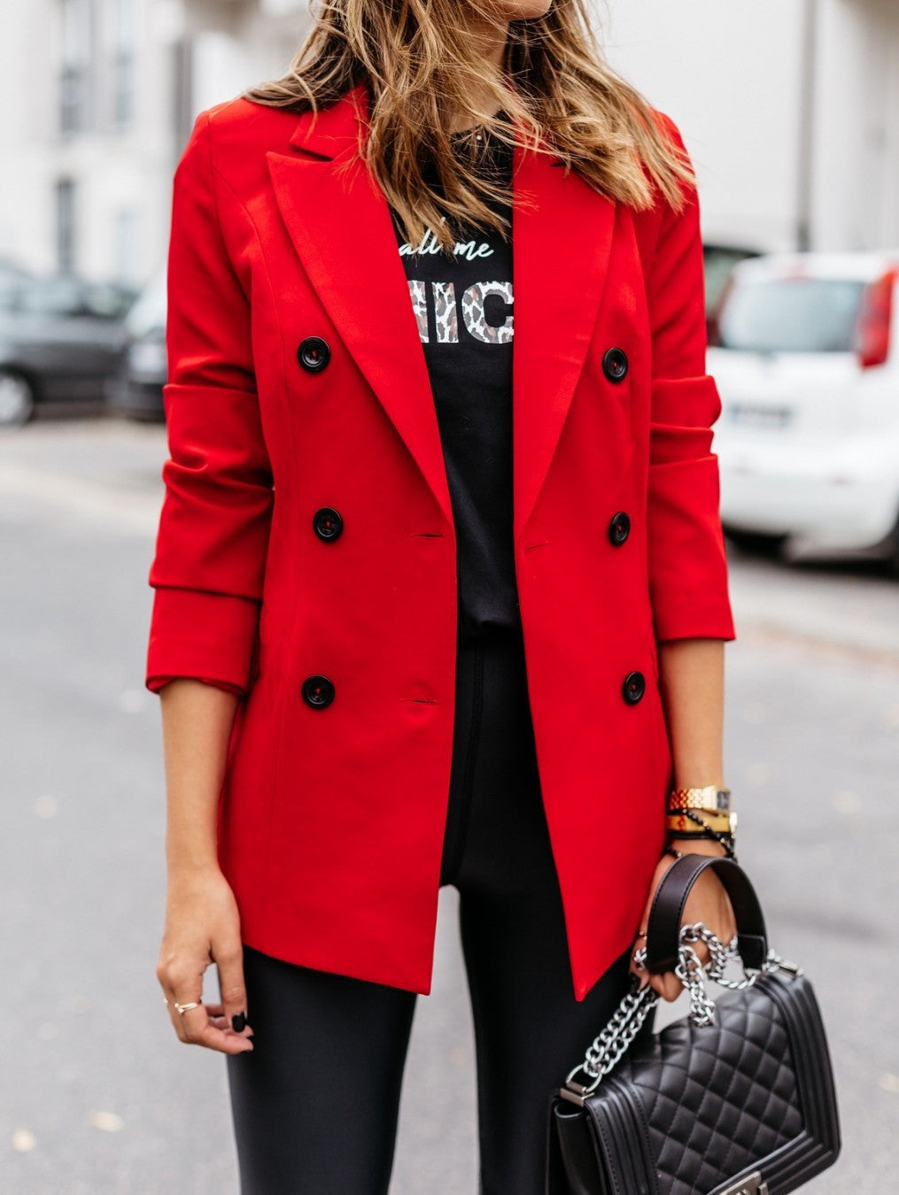Christian – Double-Breasted Blazer with Classic Buttons