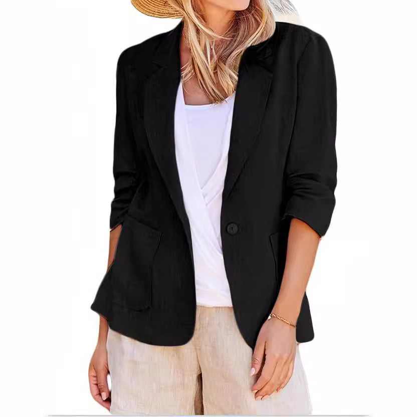 Ronald – Single-breasted Suit with Solid Color