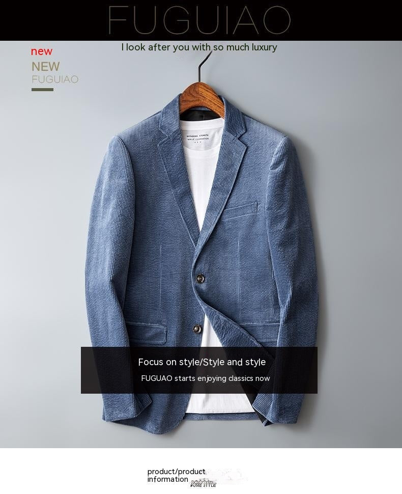 Marc – Slim Corduroy Suit for Autumn