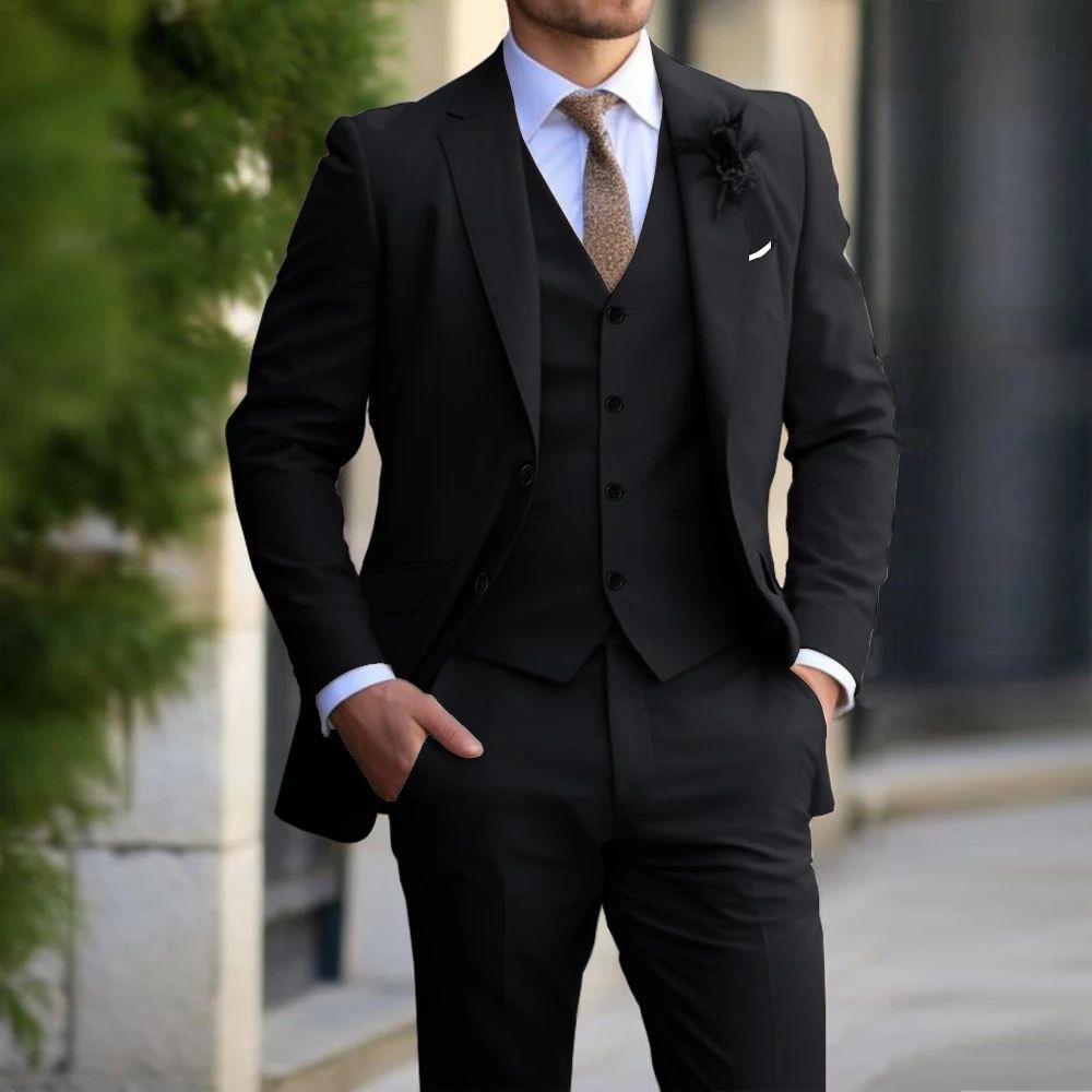 Elliott – Classic Men's Slim Fit 3-Piece Suit
