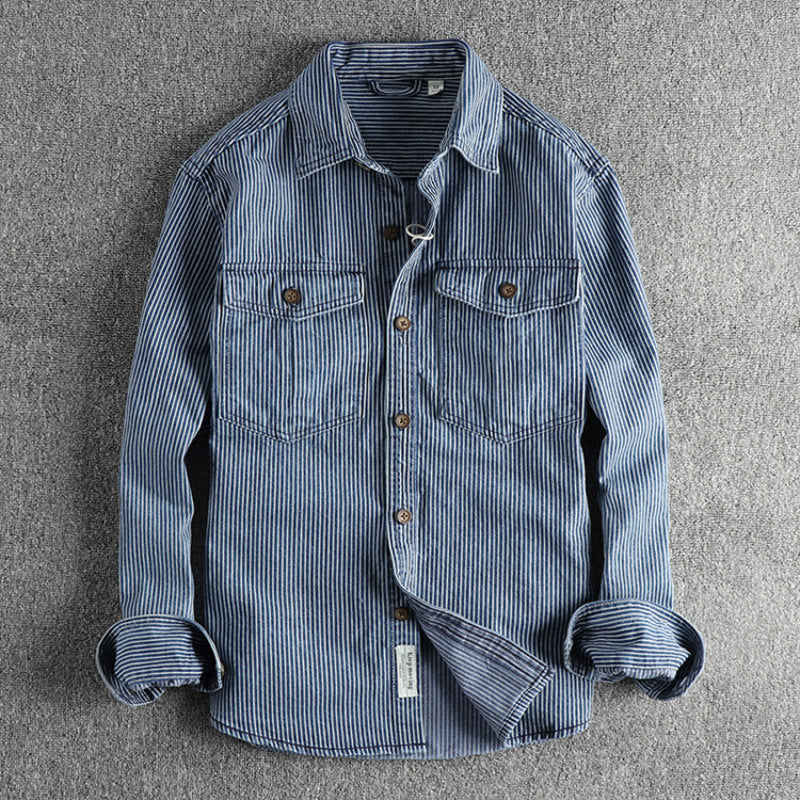 Allan – Washed Vintage Denim Shirt