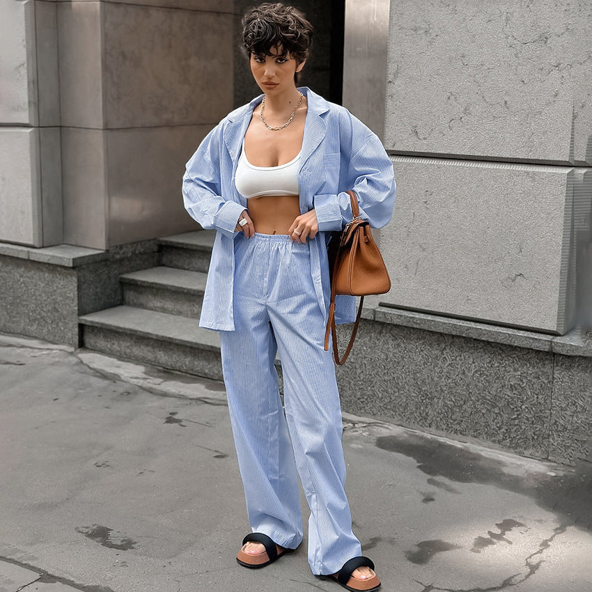 Helen – Striped Commuter Suit