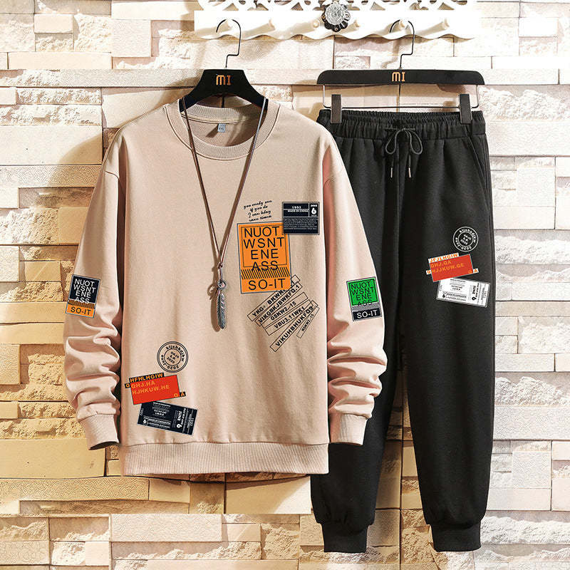 Norman – Men's Sweater Suit with Long Sleeve and Capri Pants