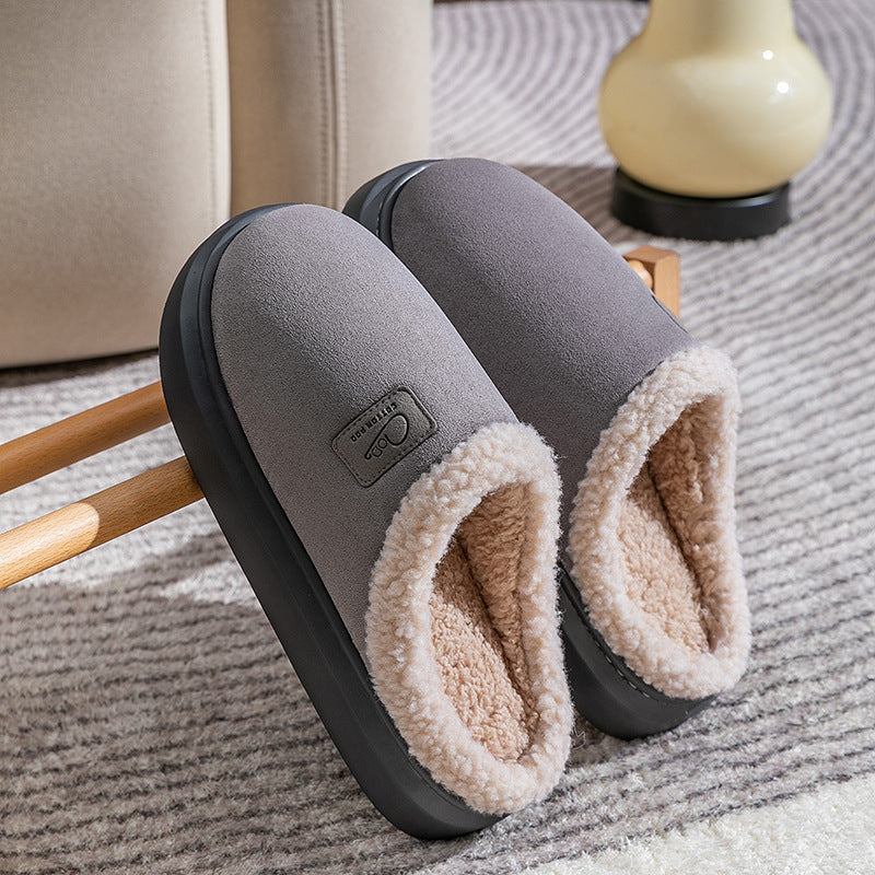 Shirley – Velvet Thermal Non-slip Vegan Suede Slippers