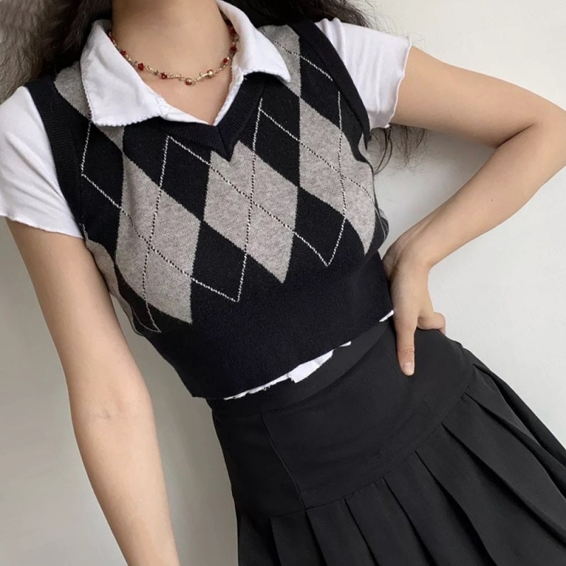 Ruby – Slim Polo Collar Knitted T-shirt