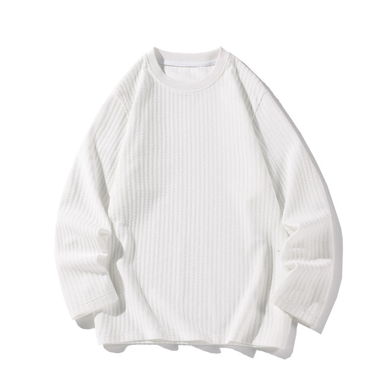 Jim – Loose Textured Long Sleeve T-shirt