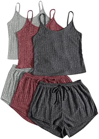 Marie – Rib Knitted Crop-top with Lace-up Shorts