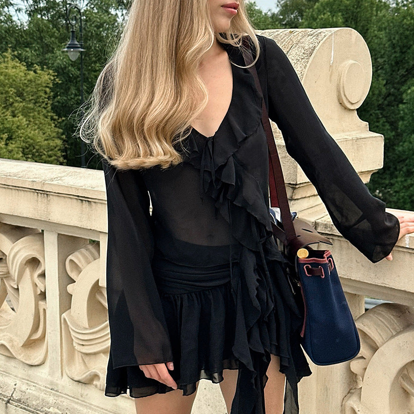 Fiona – Fashion Ruffles Suit for Women