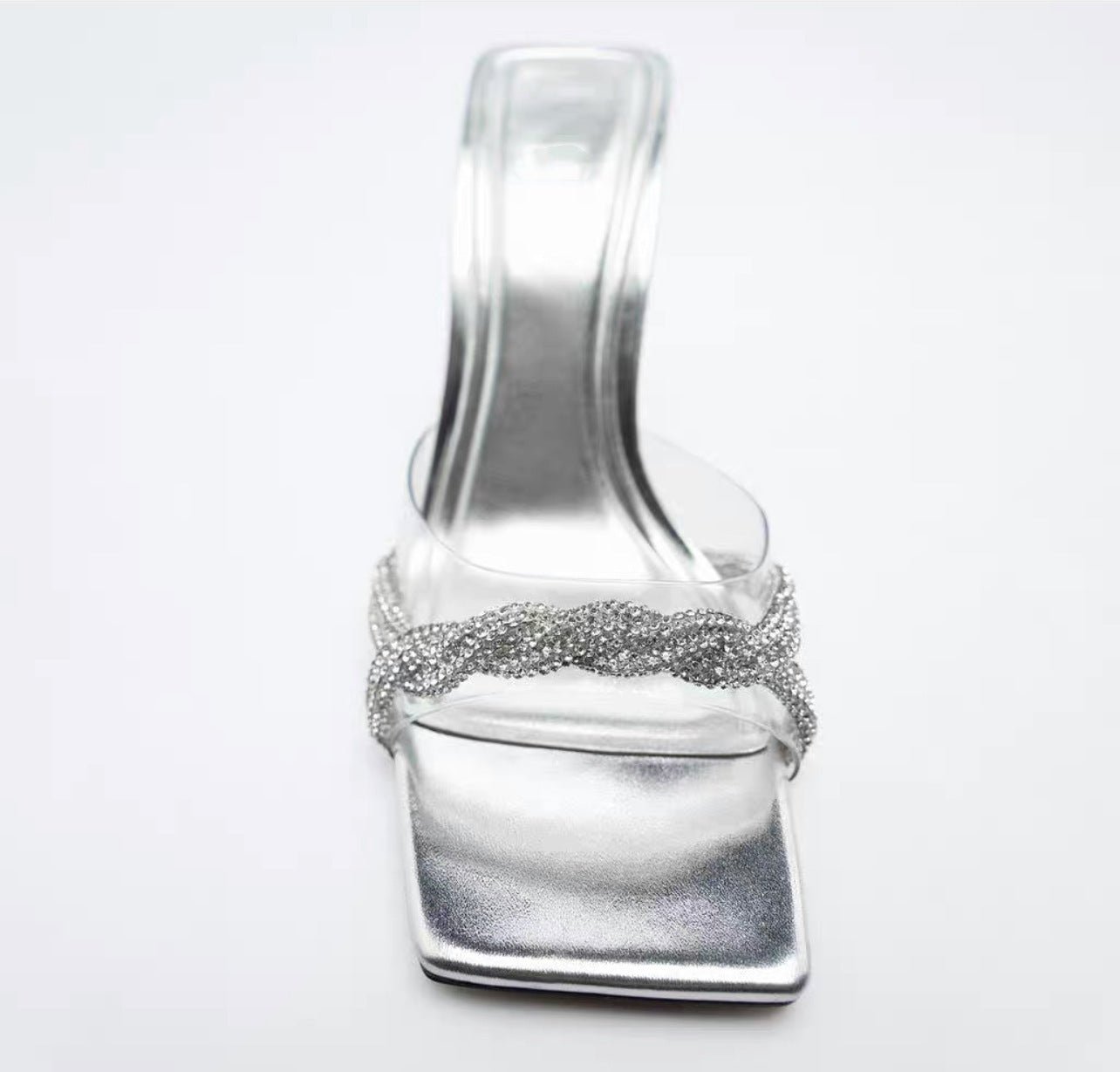 Rachel – Shiny Silver High Heels