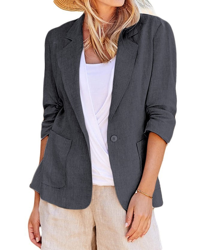 Ronald – Single-breasted Suit with Solid Color