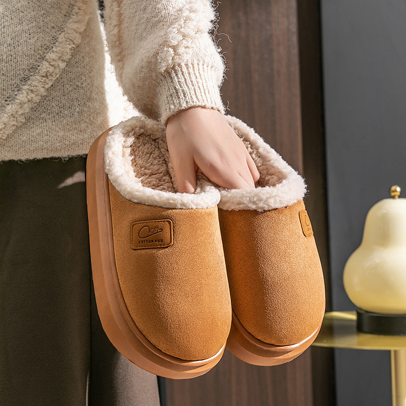 Shirley – Velvet Thermal Non-slip Vegan Suede Slippers
