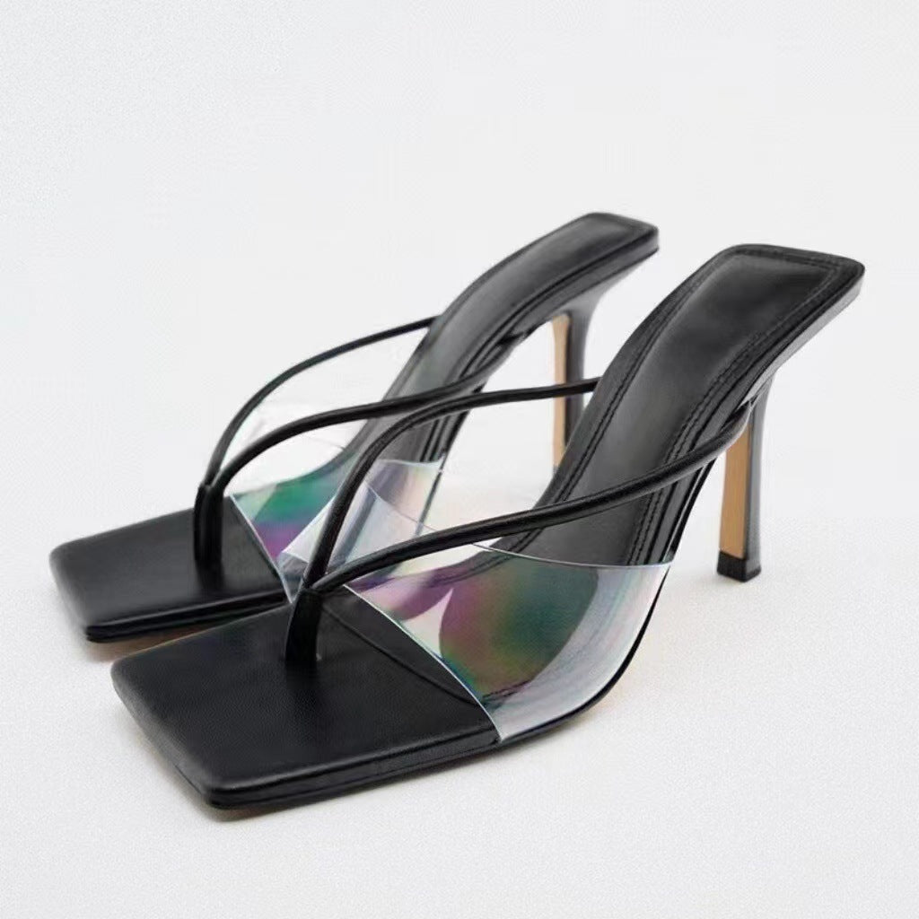 Rachel – Shiny Silver High Heels
