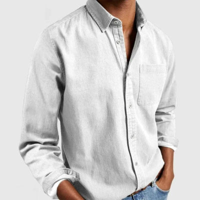 Clive – Men's Long Sleeve Cardigan Shirt