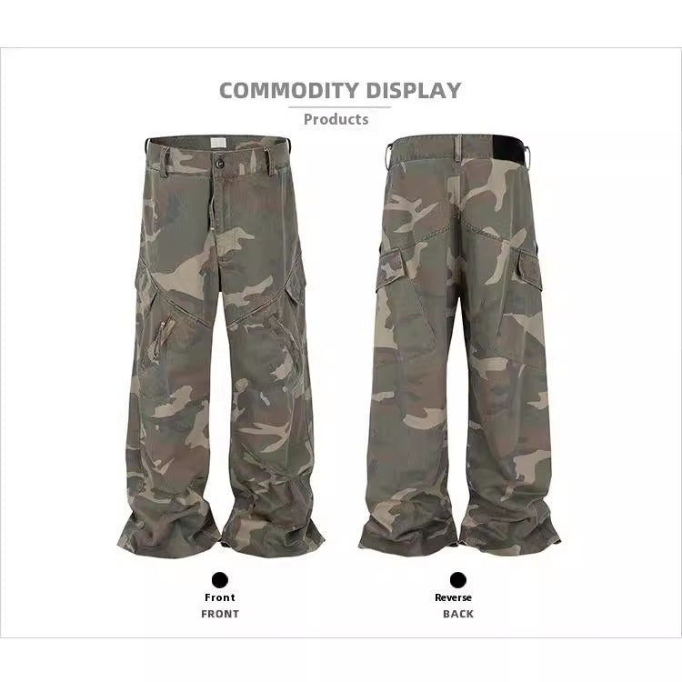 Winston – Wide Leg Camouflage Jeans