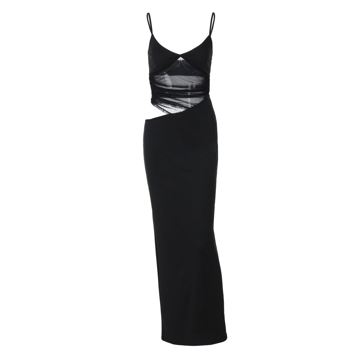 Ruth – Sexy Patchwork Slit Mesh Dress