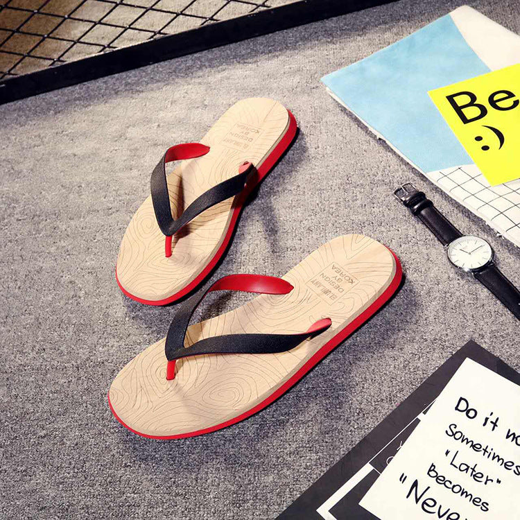 Oscar – Wood Grain Flip Flops