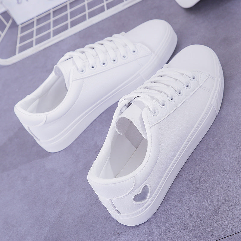 Ruth – Breathable Vegan Leather Heart Flats