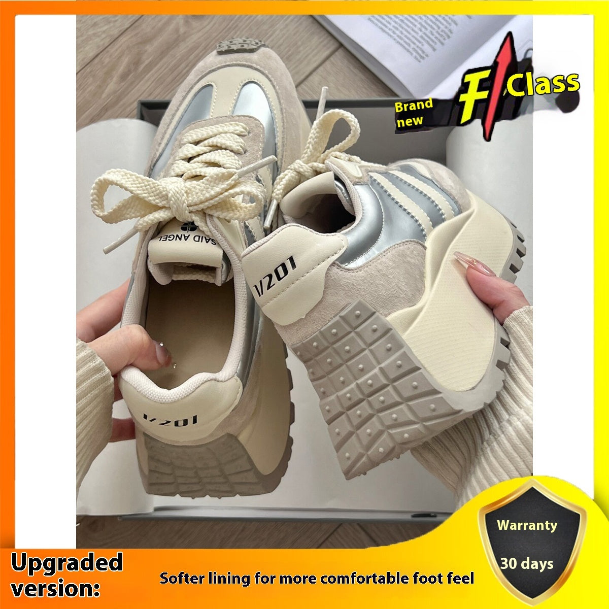 Alice – Retro Women's Platform Dad Shoes with Thick Soles