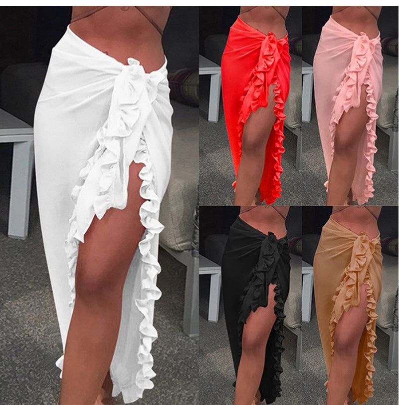 Tanya – Sun-proof Beach Skirt with Chiffon Lace