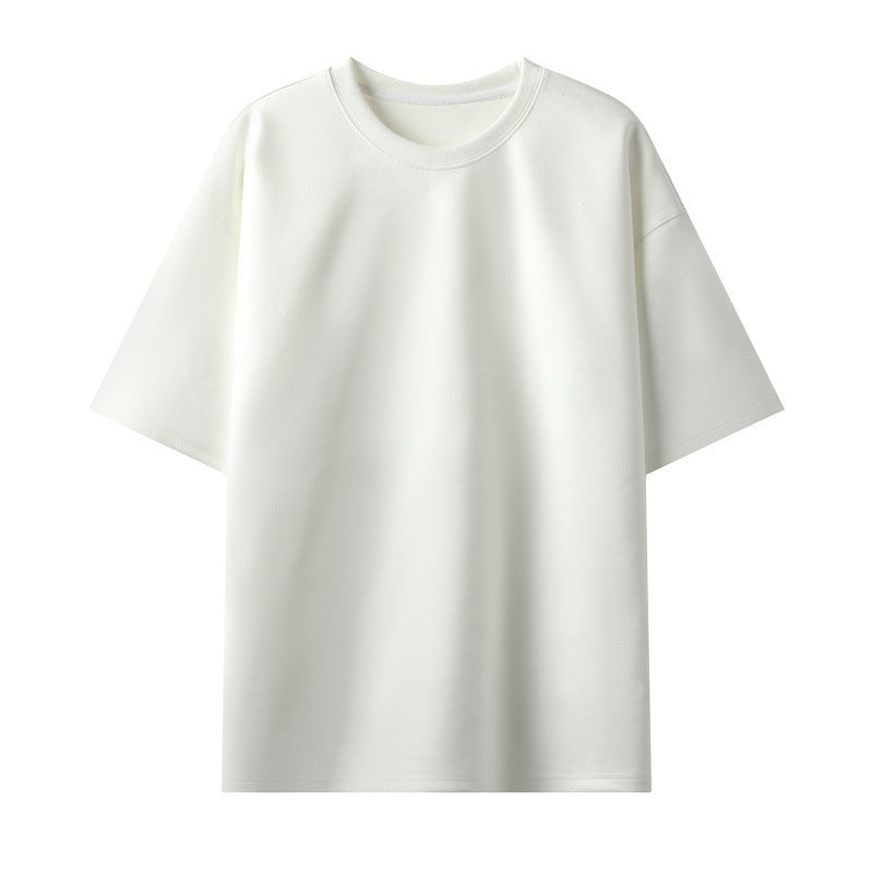 Nigel – Men's Loose Vegan Suede Pullover T-Shirt