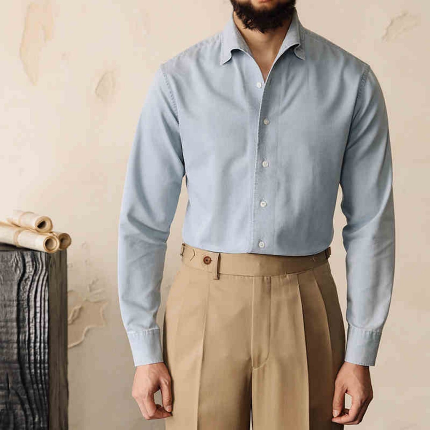 Gerald – Iron Free Solid Color Men's Top