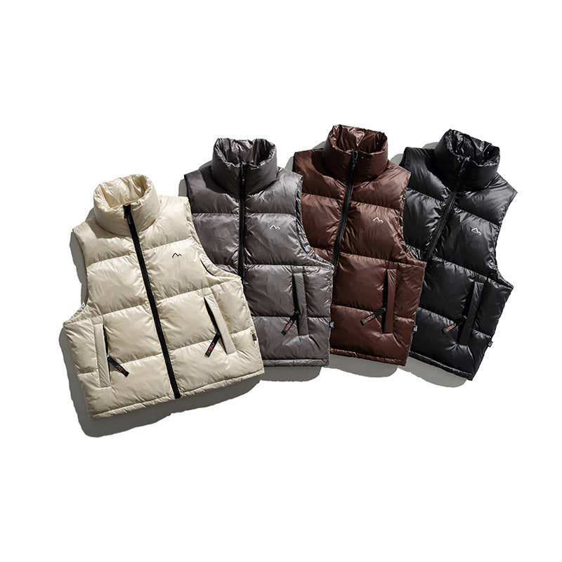 Alan – Glossy Printed Down Vest