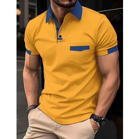 Mick – Men's Loose Fit Polo Shirt with Zipper Details