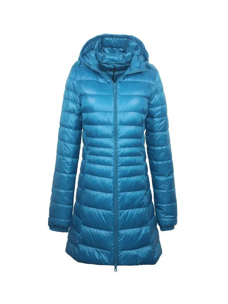 Sandra – Long Quilted Winter Coat for Women